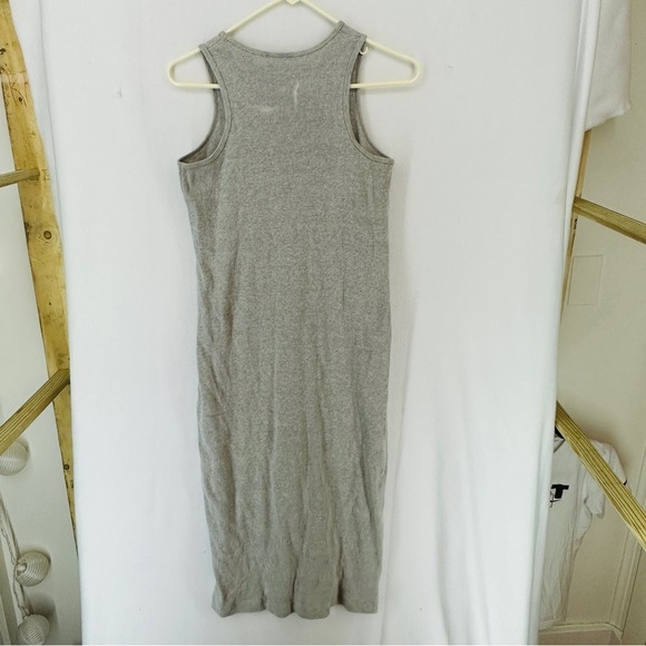 Ralph Lauren Midi Dress Sleeveless Size M Gray 100% Cotton - Picture 9 of 12